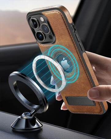 iPhone 14 pro max leather case