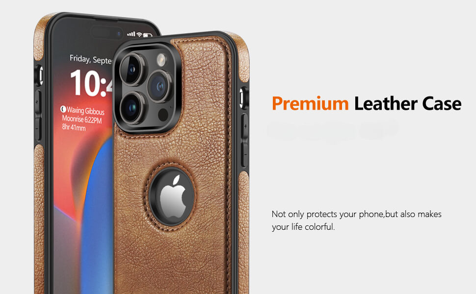 iPhone 14 pro max leather case