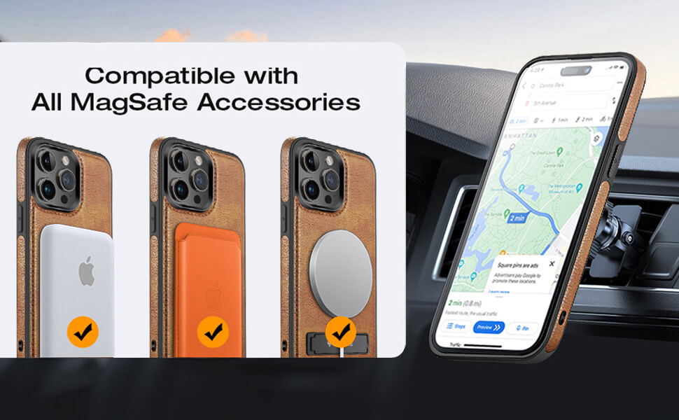 iPhone 14 pro max leather case