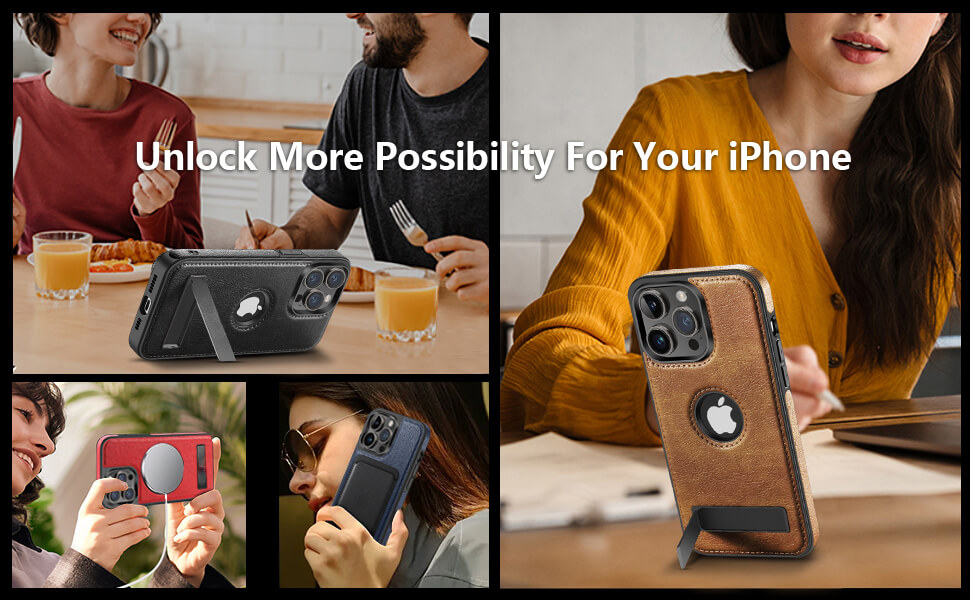 iPhone 14 pro max leather case