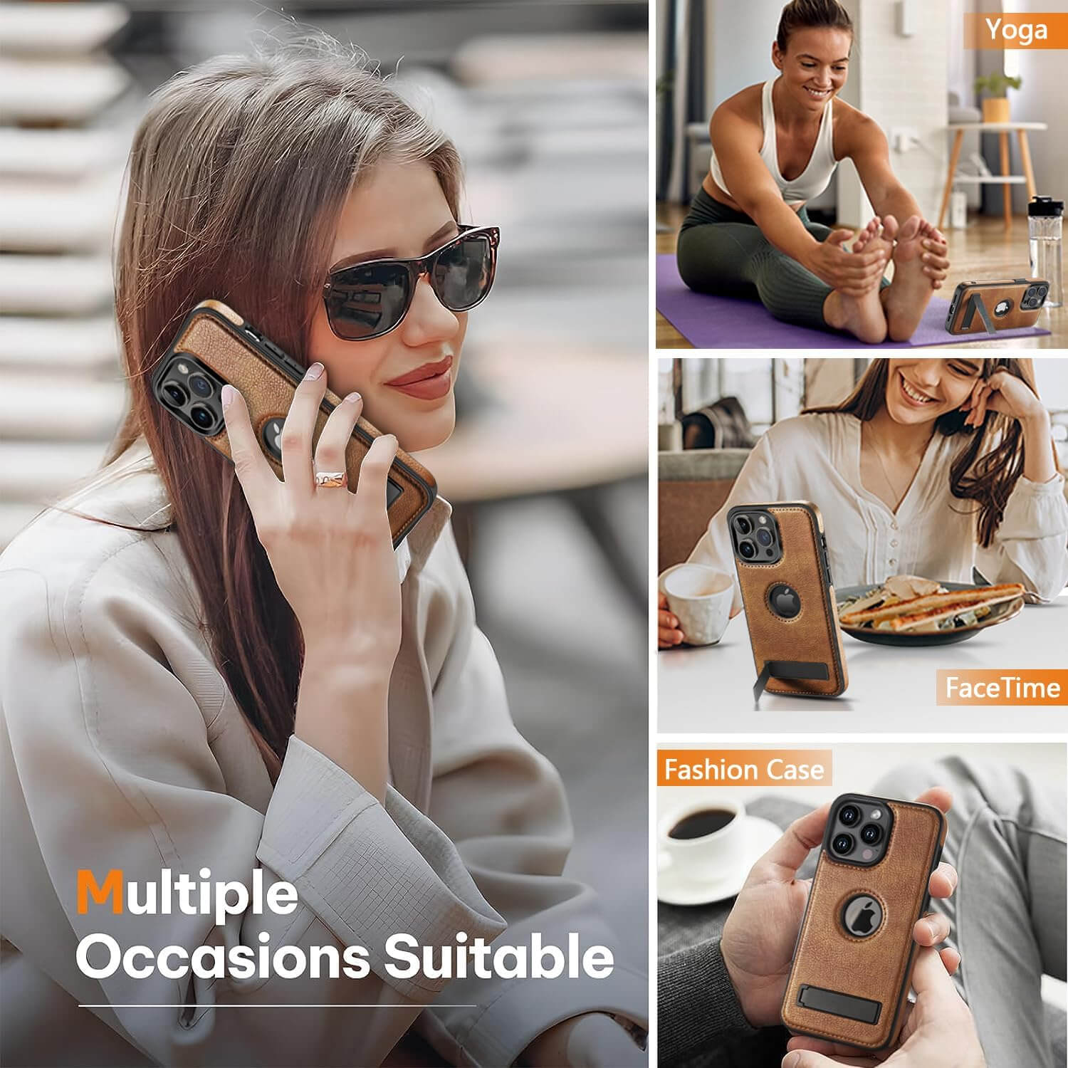 iPhone 14 pro max leather case